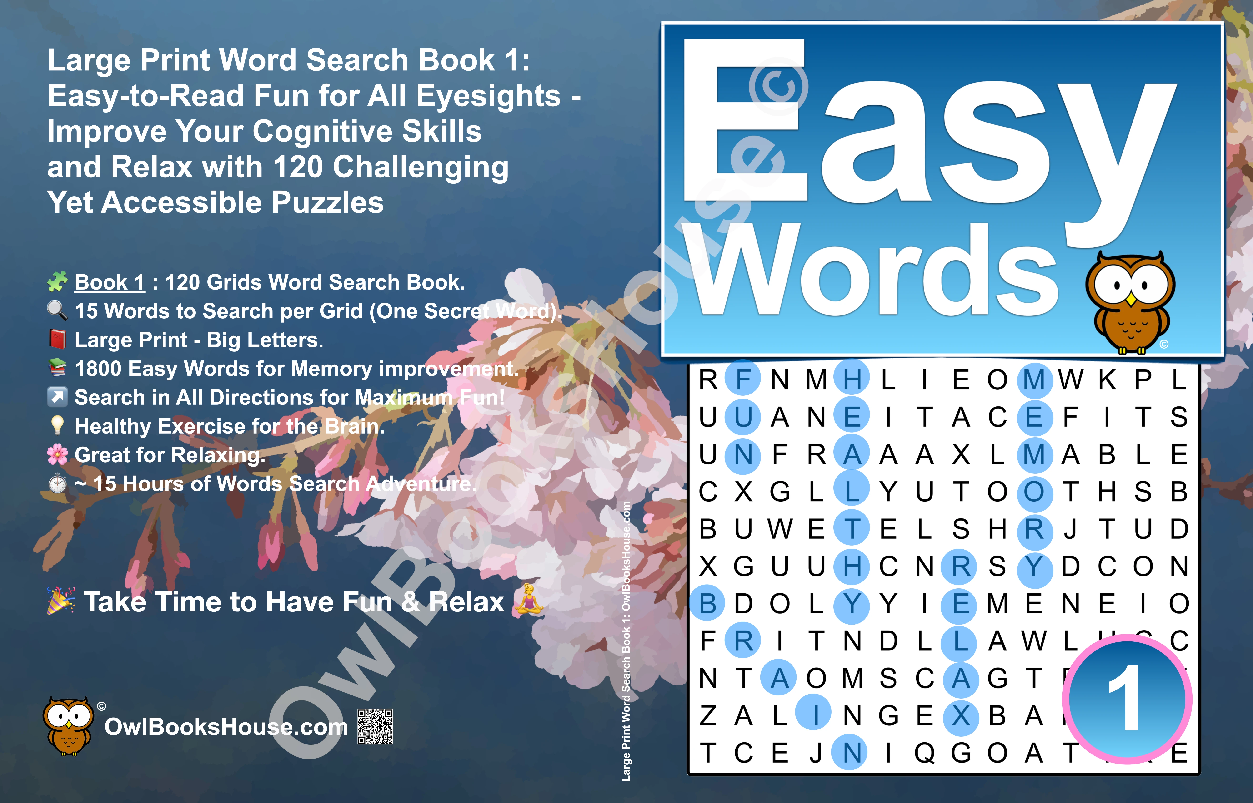 Large Print Word Search Book 1 Cover