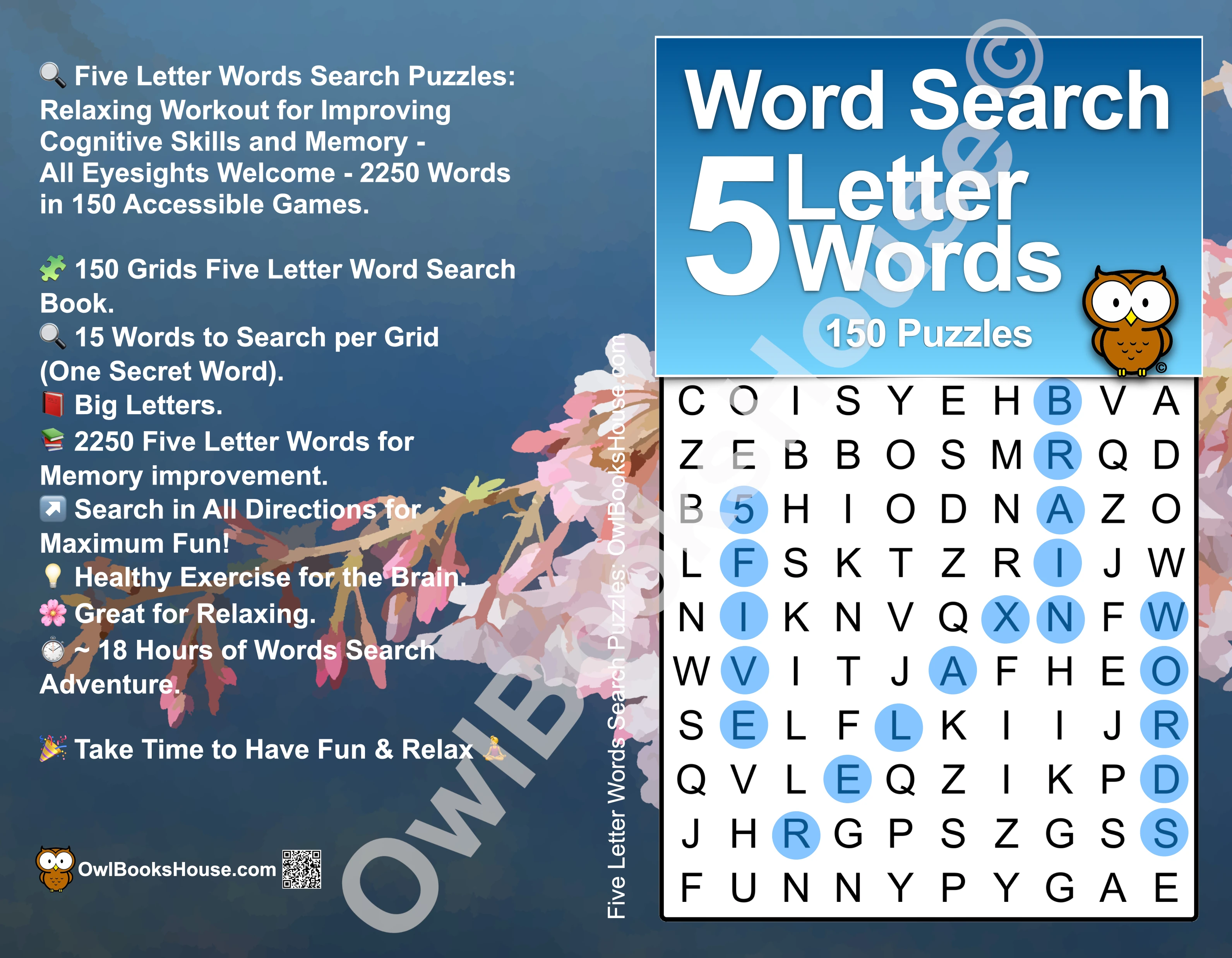 Five Letter Words Search Puzzles